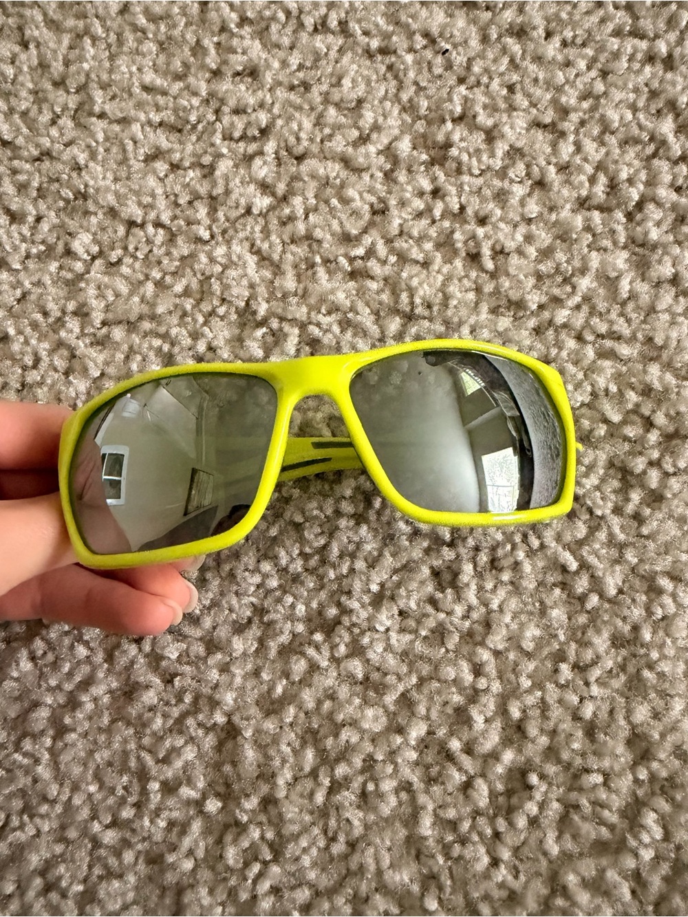 Body Glove Neon Yellow Mirrored Lens Sunglasses